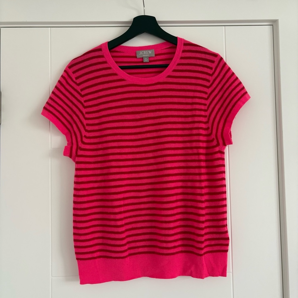 J CREW Cashmere Striped T shirt